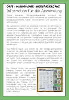 Vorschau - Arbeitsblätter - ORFF-INSTRUMENTE - Hörspaziergang - Seite 1