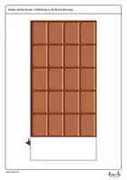 Vorschau - Präsentationen/Tafelbilder - Tafelmaterial Einführung Brüche (Schokolade) - Seite 2