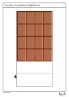 Vorschau - Präsentationen/Tafelbilder - Tafelmaterial Einführung Brüche (Schokolade) - Seite 3