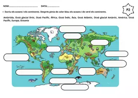 Vista previa - Hojas de trabajo - Oceans i continents - página 2