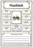 Vorschau - Unterrichtsreihen - Steckbrief Droge Haschisch – Drogenprävention - Deckblatt