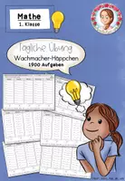 Vorschau - Arbeitsblätter - Tägliche Übung Mathe Klasse 1 | Kopfrechnen ZR 20 - Deckblatt