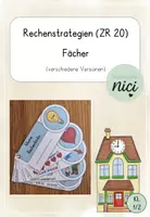Vorschau - Merkblätter - Rechenstrategien Fächer Merkhilfe (ZR 20) - Deckblatt