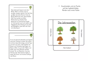 Vorschau - Fördermaterial/Inklusion - Lapbook Monate und Jahreszeiten Kalender - Seite 1