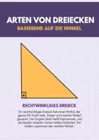 Vorschau - Merkblätter - Die Dreiecke und Winkel - Deckblatt