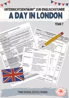 Vorschau - Stundenentwürfe - Unterrichtsentwurf - Speaking: A day in London (ohne Material) - Deckblatt