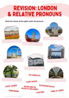 Vorschau - Arbeitsblätter - Revision - London & Relative Pronouns (passend zu MORE! 3 Unit 6) - Seite 1