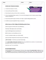 Vorschau - Arbeitsblätter - Vorteile des Tastaturschreibens - Arbeitsblatt - Deckblatt