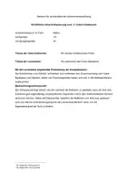 Vorschau - Stundenentwürfe - UB / Unterrichtsentwurf Zahlenmauern Stufe 1/2 - Deckblatt