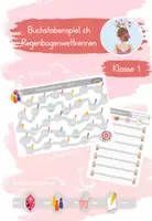 Vorschau - Arbeitsblätter - Buchstabenspiel ch - Regenbogenwettrennen Klasse 1 - Deckblatt
