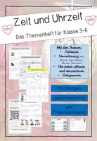 Vorschau - Unterrichtsreihen - Zeit und Uhrzeit - Das Themenheft - Deckblatt