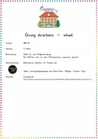 Vorschau - Merkblätter - Giving Directions: Drehrad / Drehscheibe (Wegbeschreibung & Vokabeln) - Englisch - Kl. 3/4 - Seite 1