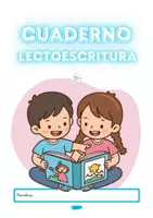Vista previa - Hojas de trabajo - CUADERNO DE LECTOESCRITURA - Portada