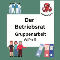 Vorschau - Stundenentwürfe - Betriebsrat verstehen | Gruppenarbeit mit Lösungen WiPo 9 - Deckblatt