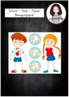 Vorschau - Spiele - "Schere-Stein-Papier" Bewegungsspiel - Deckblatt