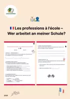 Vorschau - Arbeitsblätter - 🏫 Les professions à l'école: Berufe in der Schule (A1) - Deckblatt