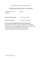 Vorschau - Stundenentwürfe - Materialpaket - Deckblatt