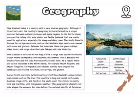 Vorschau - Arbeitsblätter - New Zealand Reading Comprehension Lerntheke - Seite 1