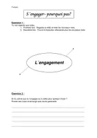 Vorschau - Arbeitsblätter - L´engagement – Mind-Map zum Thema Ehrenamt - Deckblatt