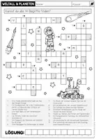 Vorschau - Arbeitsblätter - WELTALL & PLANETEN - Kreuzworträtsel - Seite 2