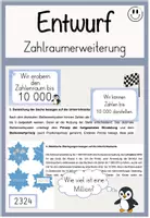 Vorschau - Stundenentwürfe - Unterrichtsentwurf Mathe (Zahlraumerweiterung 10 000) - Deckblatt