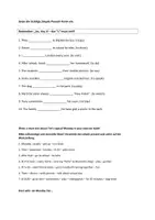 Vorschau - Arbeitsblätter - Übungsaufgaben im simple present - Deckblatt