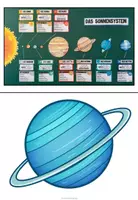 Vorschau - Poster - DAS SONNENSYSTEM - Tafelmaterial (2 Versionen) - Seite 1