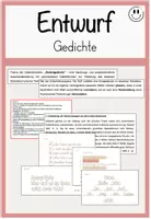 Vorschau - Stundenentwürfe - Gedichte - Unterrichtsentwurf/ schriftliche Planung - Deckblatt