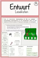 Vorschau - Stundenentwürfe - Materialpaket Lesekisten - Unterrichtsentwurf und Material - Seite 1