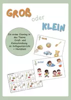 Vorschau - Präsentationen/Tafelbilder - Groß oder Klein - Rechtschreibung im Anfangsunterricht - Deckblatt