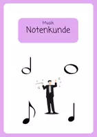 Vorschau - Unterrichtsreihen - Notenkunde - Notenwerte und ihre Zählzeiten - Deckblatt