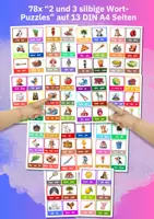 Vorschau - Spiele - Silben Lernkarten – Lesen lernen mit Legespiel | 78 Wörter | Vorschule & Grundschule - Seite 3