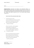Vorschau - Klassenarbeiten - Klassenarbeit Heinrich Heine "Die schlesischen Weber" (politische Lyrik, Interpretation) - Seite 1