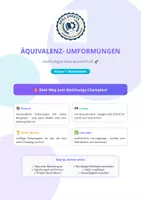 Vorschau - Arbeitsblätter - Äquivalenzumformungen meistern – Dein Weg zum Gleichungs-Champion! 🏆 - Deckblatt