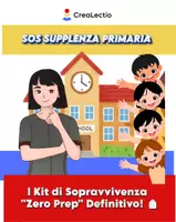 anteprima - Programmi scolastici / Materiali per docenti - 🆘 SOS SUPPLENZA PRIMARIA: Il Kit di Sopravvivenza "Zero Prep" Definitivo! 🎒 - Pagina di copertina