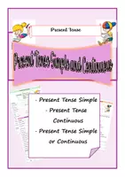 Vorschau - Arbeitsblätter - Present Tense - Deckblatt