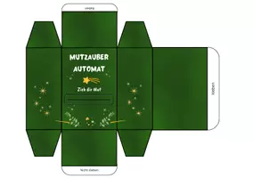 Vorschau - Mal- und Bastelvorlagen - Bastelanleitung Mutzauber Automat Vorlage - Seite 3