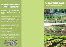 anteprima - Altro tipo di materiale - Brochure ORTI URBANI - Pagina di copertina