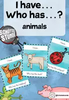 Vorschau - Spiele - I have... who has...? - "animals" - Deckblatt