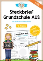 Vorschau - Arbeitsblätter - Steckbrief: Grundschule Aus - Deckblatt