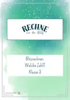 Vorschau - Stationenlernen - Rechne wie der Blitz: Welche Zahl? - Deckblatt
