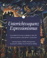 Vorschau - Stundenentwürfe - Lebensgefühl im Expressionismus: 3 fertige Unterrichtsstunden (Georg Heym Tagebuch, Susman & Pinthus) - Deckblatt