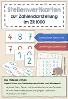 Vorschau - Fördermaterial/Inklusion - Stellenwertkarten nach Montessori - Zahlenraum 1000 - Deckblatt