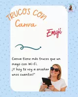 Vista previa - Elementos para la creación de materiales - TRUCOS CON CANVA: CREA TU EMOJI - Portada