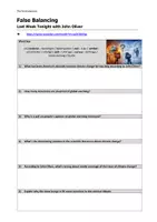 Vorschau - Arbeitsblätter - Hörsehverstehen Englisch: False Balancing - Seite 1