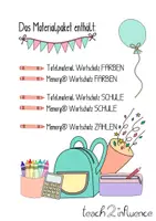Vorschau - Poster - Materialpaket *Farben/Schule/Zahlen* für den DAZ-Unterricht - Seite 1