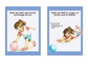 Vorschau - Fördermaterial/Inklusion - Stationskarten Bälle - Rollen, Werfen, Fangen & Prellen | Sport & Motorik Grundschule - Seite 3