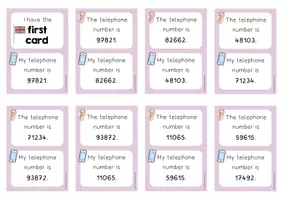 Vorschau - Spiele - Telephone number: I have Who has (Lesespiel) - Seite 3