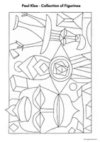 Vorschau - Mal- und Bastelvorlagen - Paul Klee - Ausmalbilder Kunst - Seite 3
