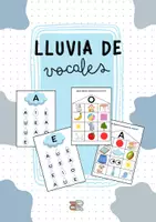 Vista previa - Juegos / Gamificación - 🌧️☔️ LLUVIA DE VOCALES (distintos niveles) - Portada